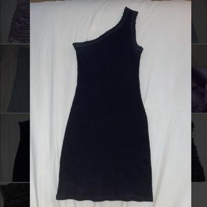 One shoulder mini dress